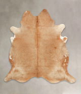 Beige XX-Large Brazilian Cowhide Rug 7'8"H x 7'2"W #B1428 by Hudson Hides