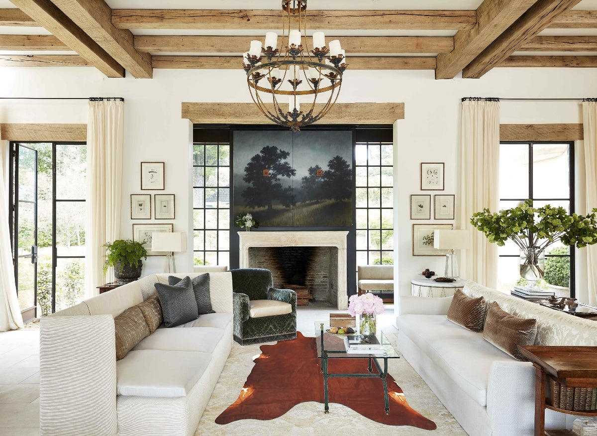 Solid Brown Cowhide Rug #B14280