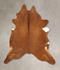 Solid Brown XX-Large Brazilian Cowhide Rug 8'1