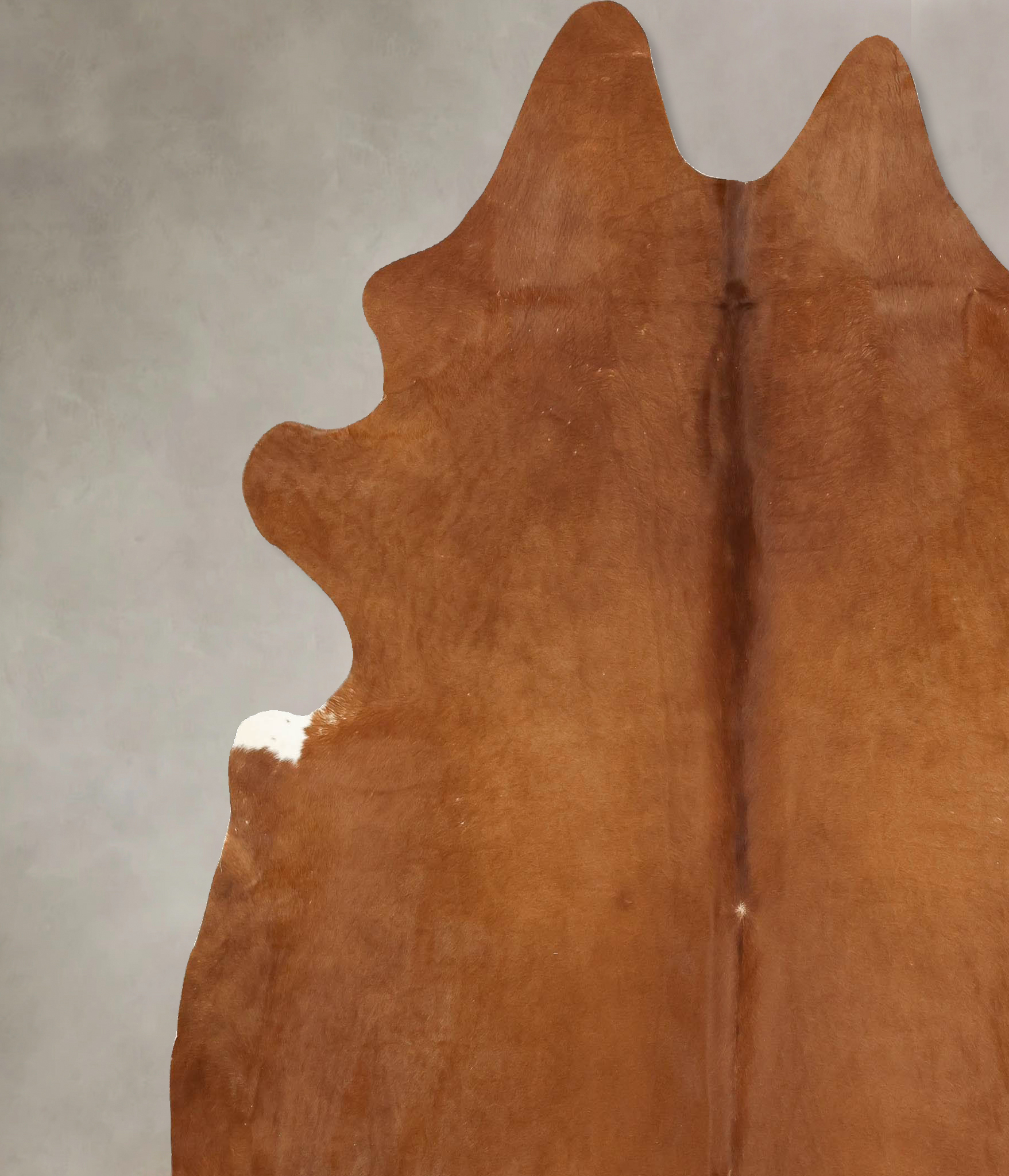 Solid Brown Cowhide Rug #B14281