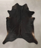 Solid Black X-Large Brazilian Cowhide Rug 7'2
