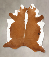 Hereford XX-Large Brazilian Cowhide Rug 8'11"H x 7'1"W #B14290 by Hudson Hides