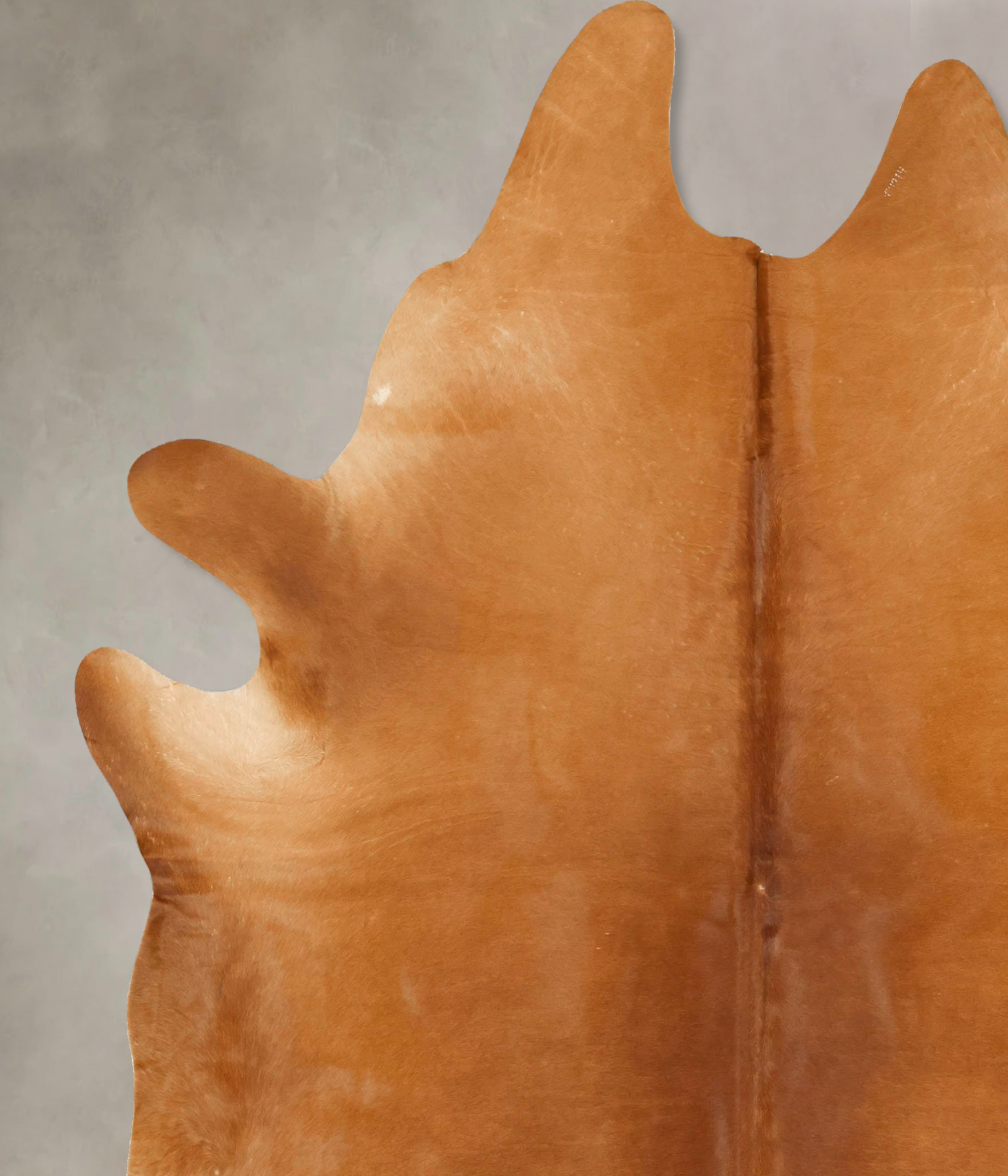 Solid Brown Cowhide Rug #B14293