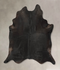 Solid Black XX-Large Brazilian Cowhide Rug 7'11