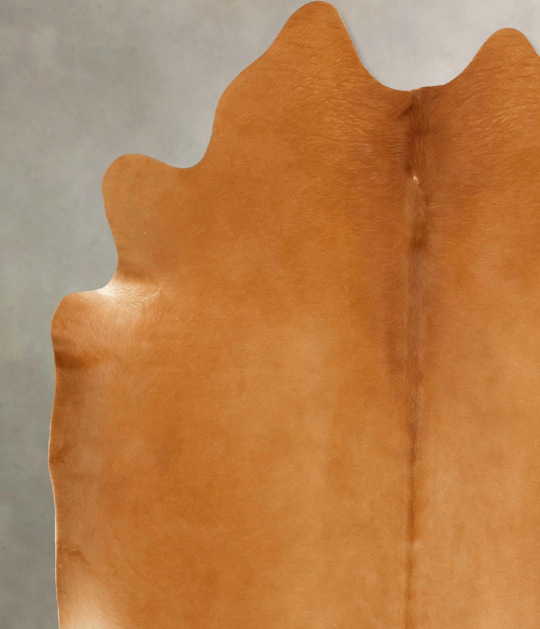 Solid Brown Cowhide Rug #B14297