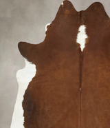 Hereford XX-Large Brazilian Cowhide Rug 8'6"H x 7'7"W #B14301 by Hudson Hides