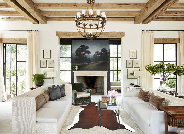 Hereford XX-Large Brazilian Cowhide Rug 8'6"H x 7'7"W #B14301 by Hudson Hides