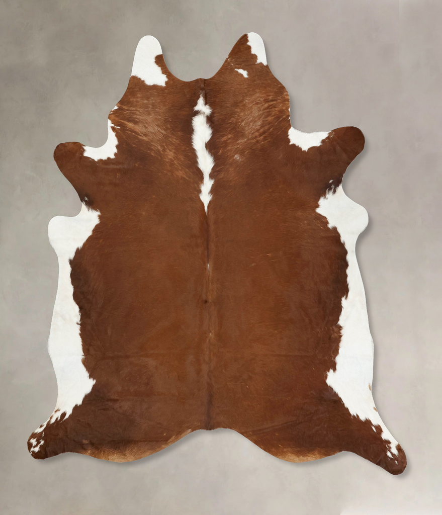 Hereford XX-Large Brazilian Cowhide Rug 8'11"H x 7'6"W #B14302 by Hudson Hides