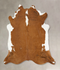 Brown and White Regular XX-Large Brazilian Cowhide Rug 7'7