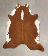 Hereford XX-Large Brazilian Cowhide Rug 8'0"H x 7'0"W #B14313 by Hudson Hides