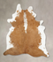 Beige and White XX-Large Brazilian Cowhide Rug 8'11