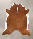 Hereford XX-Large Brazilian Cowhide Rug 7'11"H x 6'11"W #B14317 by Hudson Hides