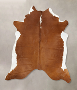 Hereford XX-Large Brazilian Cowhide Rug 7'11"H x 6'11"W #B14317 by Hudson Hides