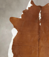 Hereford XX-Large Brazilian Cowhide Rug 7'11"H x 6'11"W #B14317 by Hudson Hides
