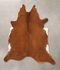 Solid Brown XX-Large Brazilian Cowhide Rug 7'11