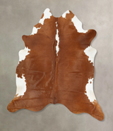 Hereford XX-Large Brazilian Cowhide Rug 8'2"H x 7'0"W #B14325 by Hudson Hides