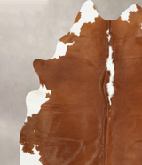 Hereford XX-Large Brazilian Cowhide Rug 8'2"H x 7'0"W #B14325 by Hudson Hides