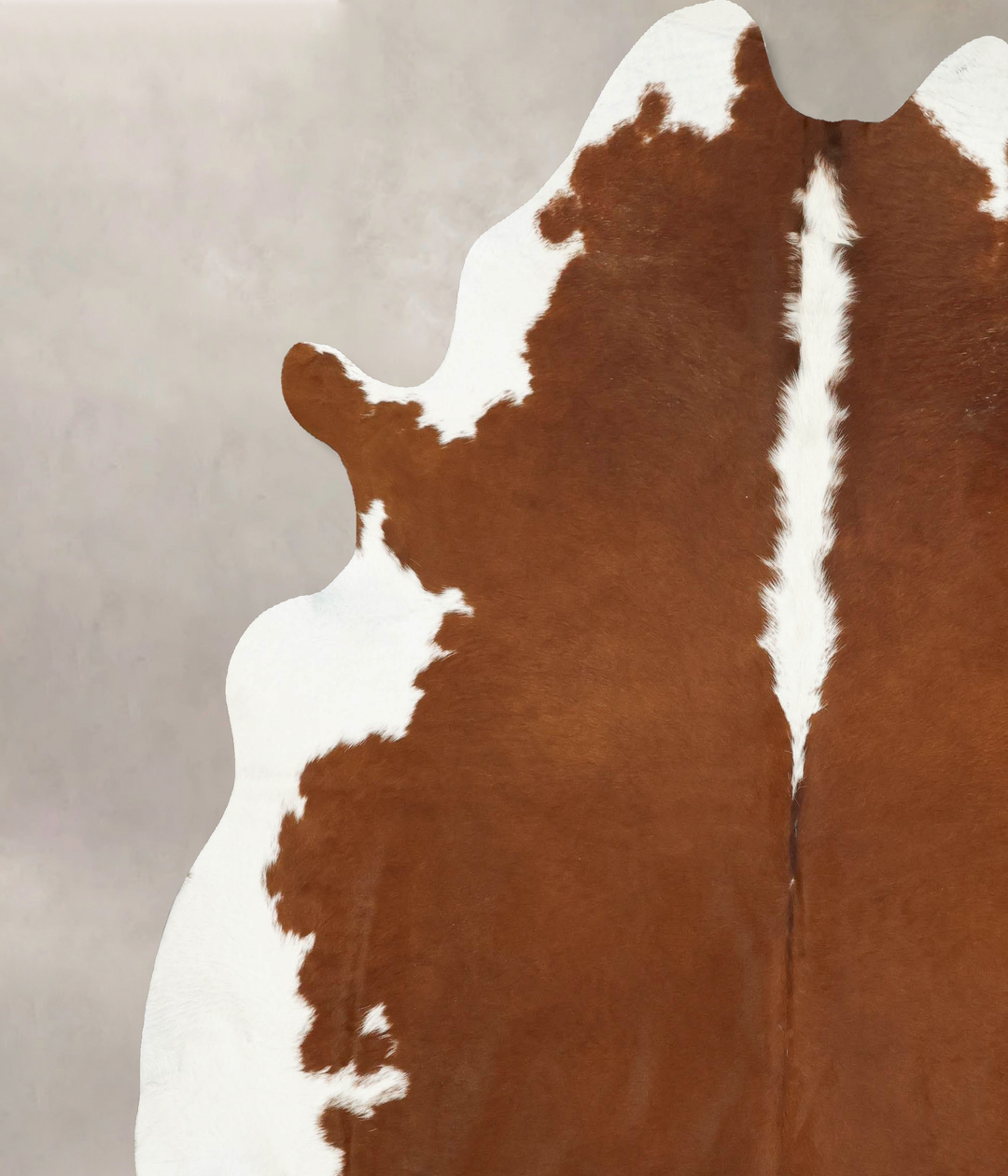 Hereford XX-Large Brazilian Cowhide Rug 8'6"H x 7'8"W #B14327 by Hudso