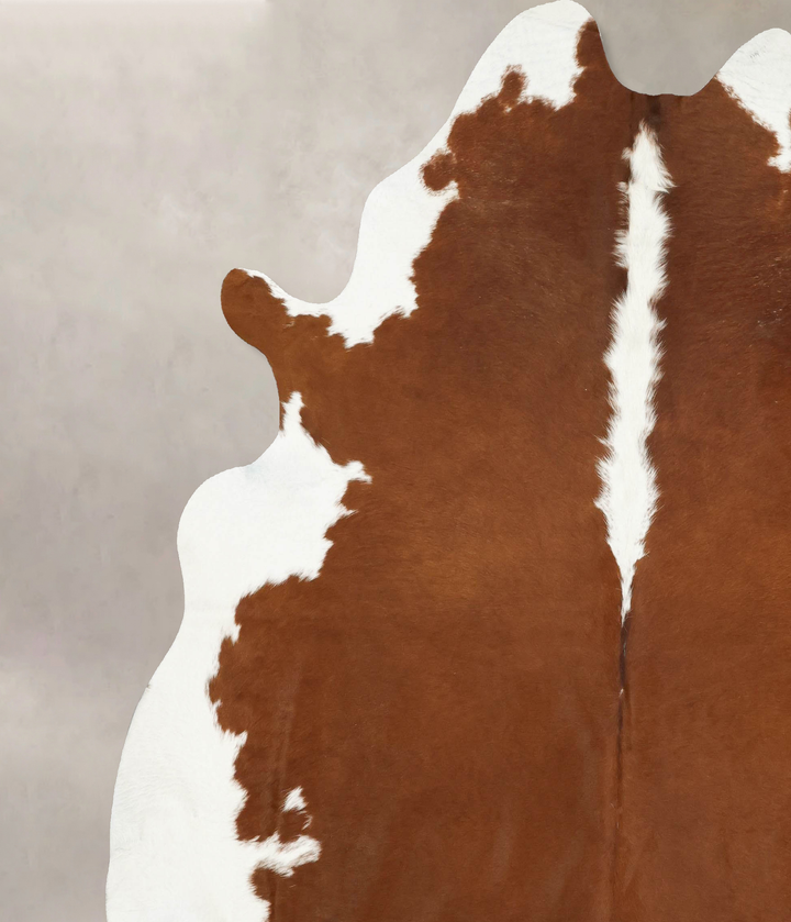 Hereford XX-Large Brazilian Cowhide Rug 8'6"H x 7'8"W #B14327 by Hudson Hides