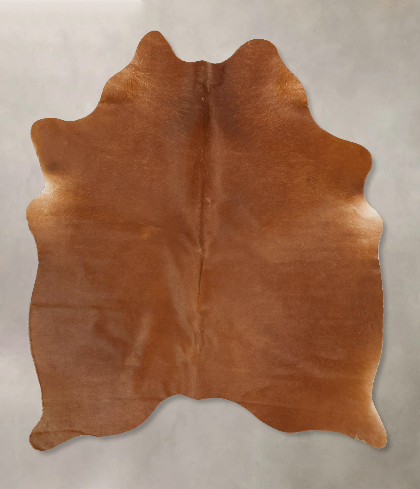 Solid Brown Cowhide Rug #B14330