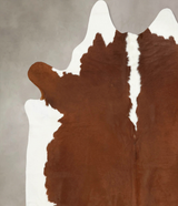 Hereford XX-Large Brazilian Cowhide Rug 8'7"H x 7'5"W #B14335 by Hudson Hides
