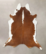 Hereford XX-Large Brazilian Cowhide Rug 8'9"H x 8'0"W #B14338 by Hudson Hides