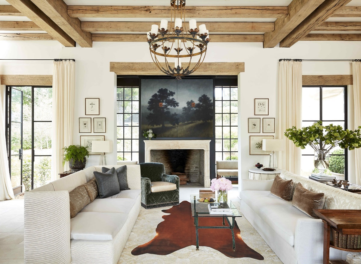 Solid Brown Cowhide Rug #B14343