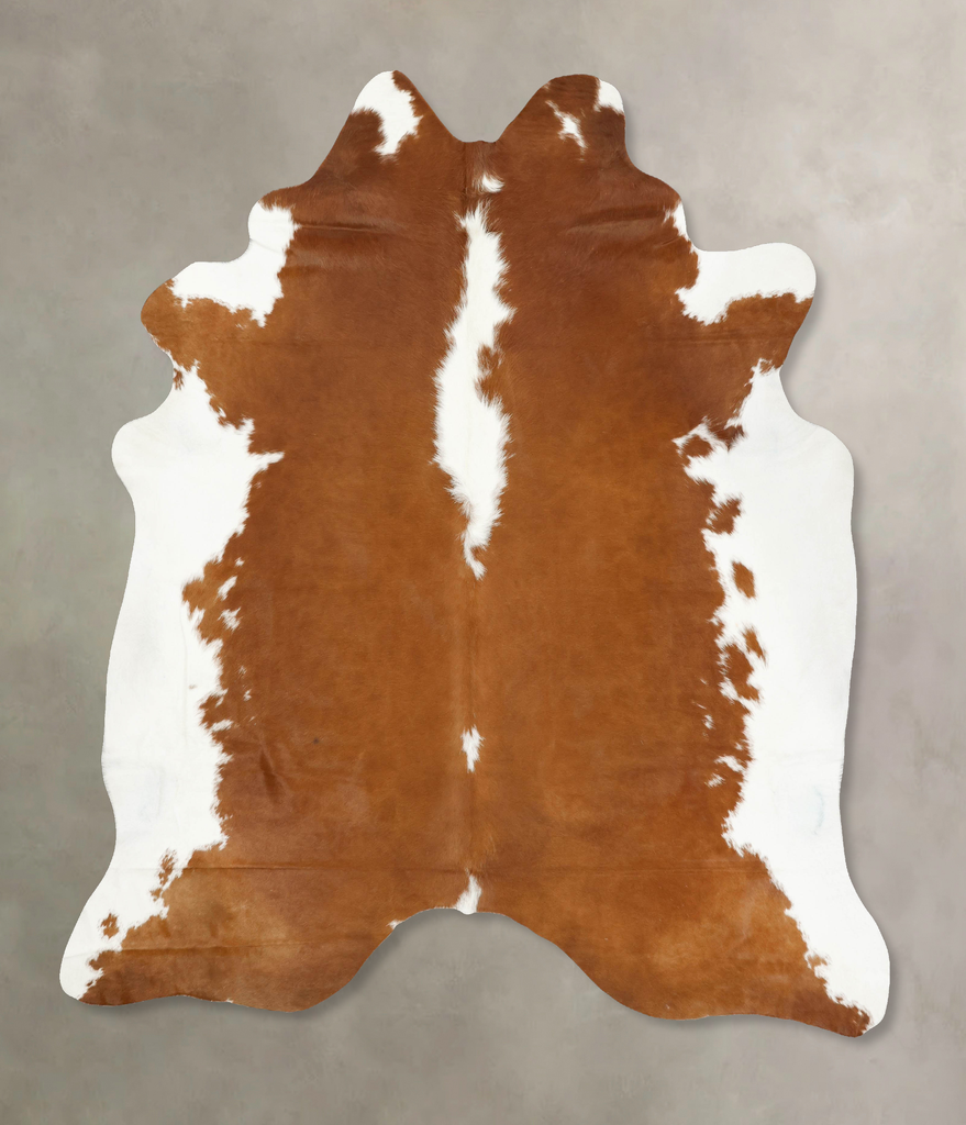 Hereford XX-Large Brazilian Cowhide Rug 8'4"H x 7'2"W #B14347 by Hudson Hides