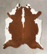 Hereford XX-Large Brazilian Cowhide Rug 7'11"H x 7'2"W #B14349 by Hudson Hides