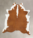Hereford XX-Large Brazilian Cowhide Rug 7'10"H x 6'10"W #B14351 by Hudson Hides