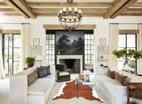 Hereford XX-Large Brazilian Cowhide Rug 7'10"H x 6'10"W #B14351 by Hudson Hides