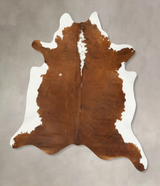 Hereford XX-Large Brazilian Cowhide Rug 8'6"H x 7'4"W #B14353 by Hudson Hides