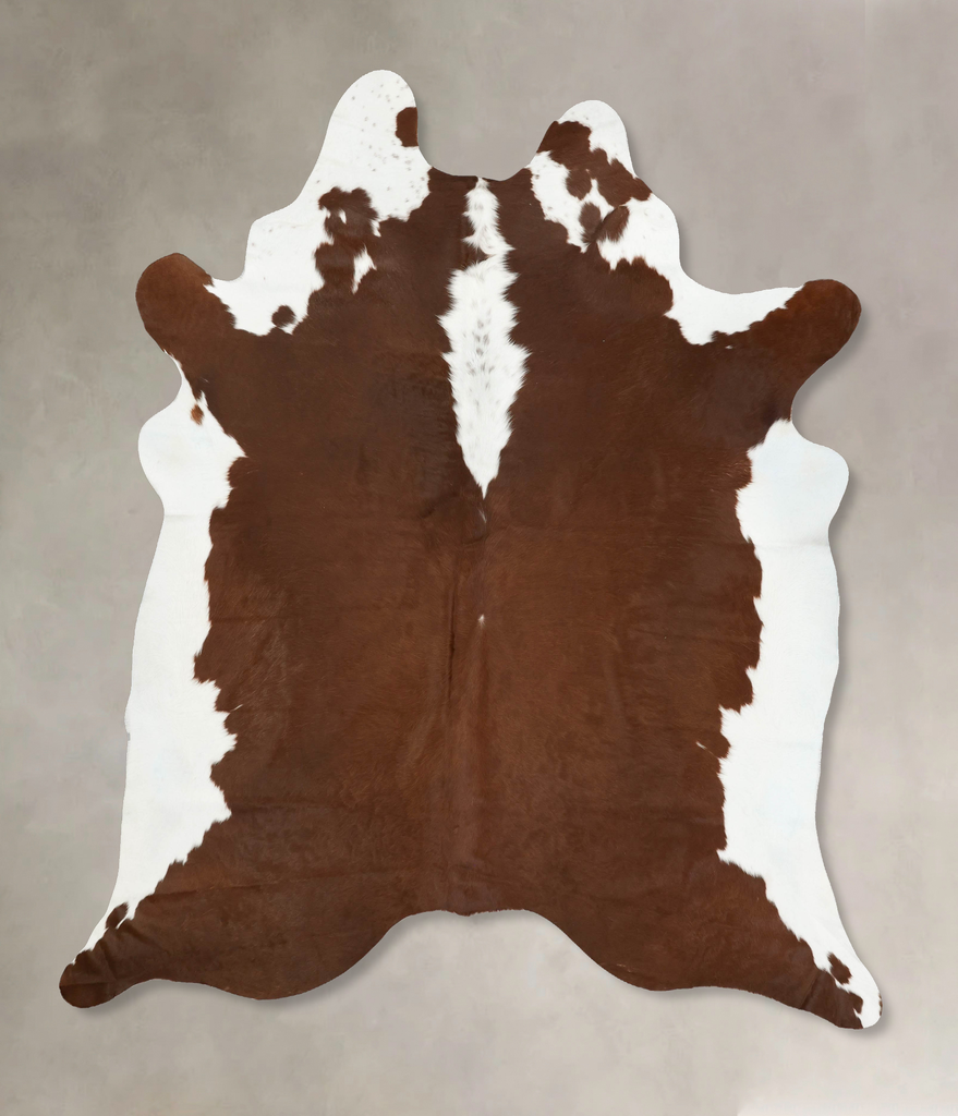 Hereford XX-Large Brazilian Cowhide Rug 8'6"H x 7'3"W #B14361 by Hudson Hides