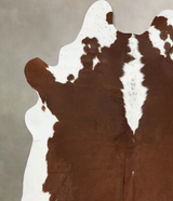 Hereford XX-Large Brazilian Cowhide Rug 8'6"H x 7'3"W #B14361 by Hudson Hides