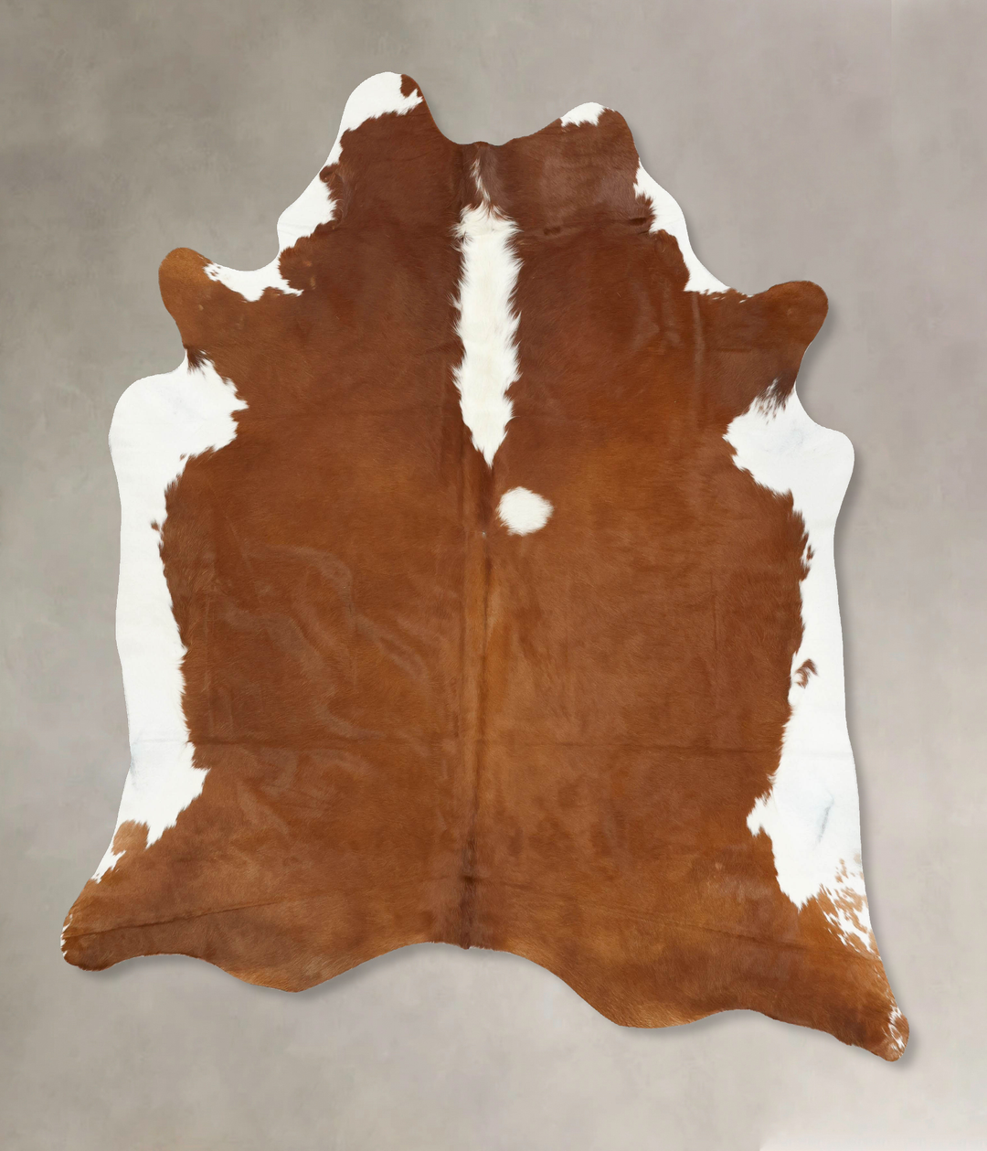 Hereford XX-Large Brazilian Cowhide Rug 7'10"H x 6'10"W #B14362 by Hud