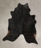 Solid Black XX-Large Brazilian Cowhide Rug 7'9
