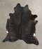 Solid Black XX-Large Brazilian Cowhide Rug 8'0