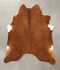 Solid Brown X-Large Brazilian Cowhide Rug 7'5