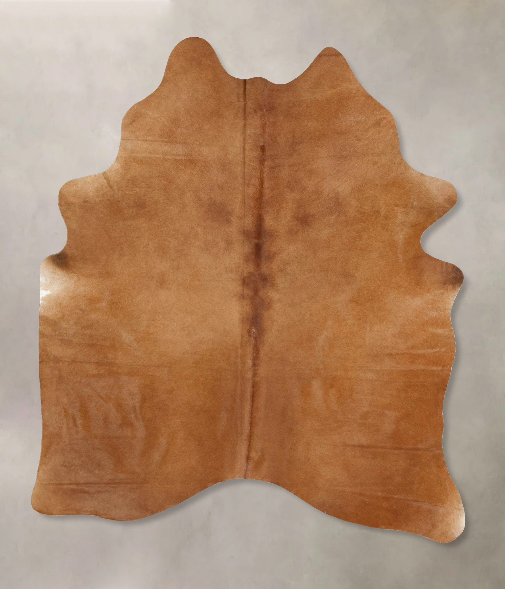 Solid Brown Cowhide Rug #B14375