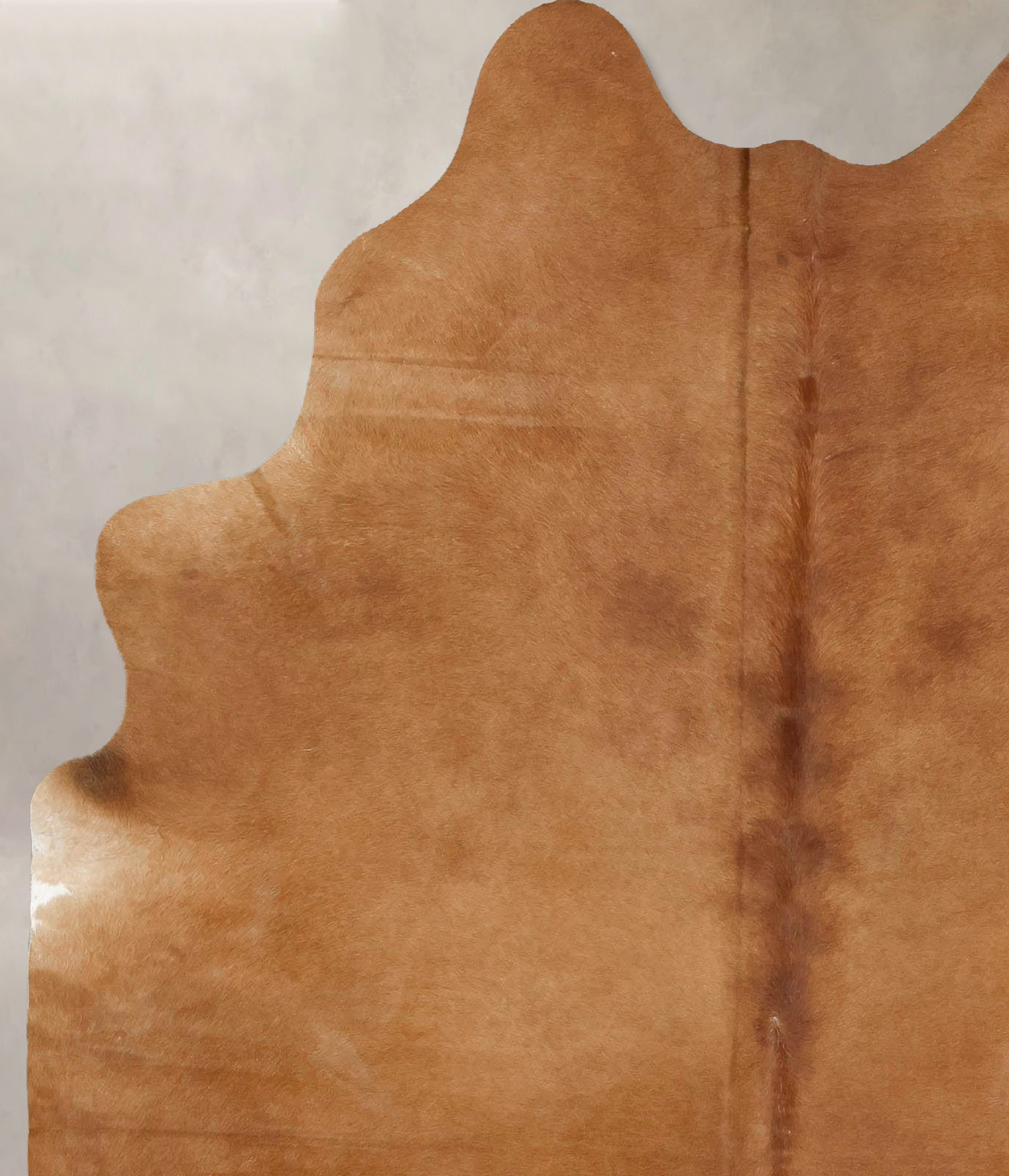 Solid Brown Cowhide Rug #B14375