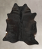 Solid Black X-Large Brazilian Cowhide Rug 7'3