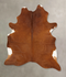 Solid Brown X-Large Brazilian Cowhide Rug 7'8