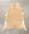 Beige XX-Large Brazilian Cowhide Rug 7'6