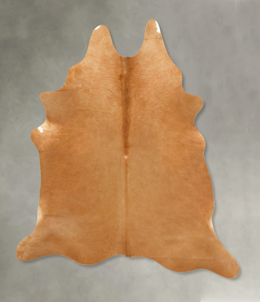 Beige X-Large Brazilian Cowhide Rug 7'11"H x 6'2"W #B14407 by Hudson Hides