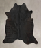 Solid Black X-Large Brazilian Cowhide Rug 7'7