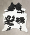 Black and White XX-Large Brazilian Cowhide Rug 8'1