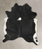 Black and White XX-Large Brazilian Cowhide Rug 8'1