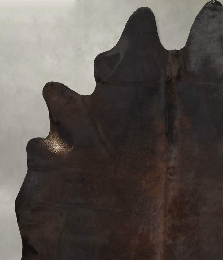 Chocolate X-Large Brazilian Cowhide Rug 7'10"H x 6'1"W #B14433 by Hudson Hides