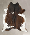 Chocolate and White XX-Large Brazilian Cowhide Rug 8'6