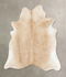 Beige XX-Large Brazilian Cowhide Rug 7'9